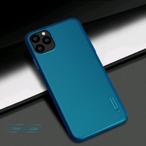 Nillkin Накладка без отверстия для лого Super Frosted Shield для Apple iPhone 11 Pro (Цвет-синий) 4077 (Р) - фото 8077