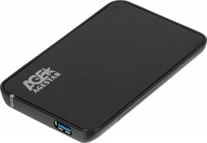 Внешний корпус для HDD/SSD AgeStar 3UB2A8-6G SATA III пластик/алюминий черный 2.5" - фото 823085