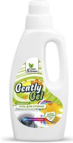 Гель концентрат для стирки "Gently Gel" для цветных тканей  1000 мл. Clean&Green CG8183 - фото 823486