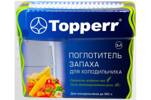 Topperr Поглотитель запаха для холодильника "Зеленый чай/уголь" - фото 824835