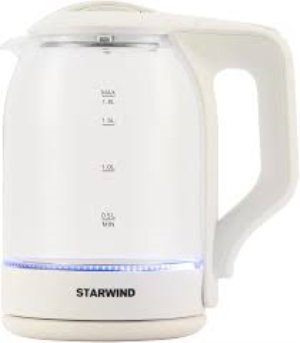 Starwind SKG1056 1.8л. 2000Вт белый/прозрачный корпус: стекло - фото 827999