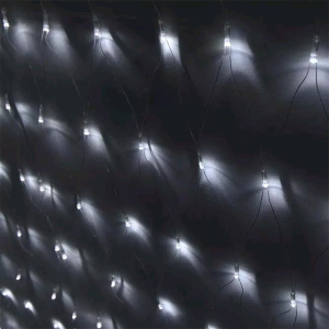 Funray «Cетка» ML-144W, Гирлянда светодная, 1.0*1.5м, 144LED, хол. белый, IP20, прозр, шнур 1,5м., контр. (2595) - фото 829120