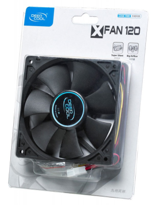 Вентилятор Deepcool XFAN 120 120x120x25mm 3-pin 4-pin (Molex)24dB 118.5gr Ret - фото 94722