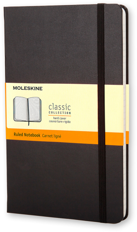 Блокнот Moleskine CLASSIC MM710 Pocket 90x140мм 192стр. линейка твердая обложка фиксирующая резинка черный - фото 94751