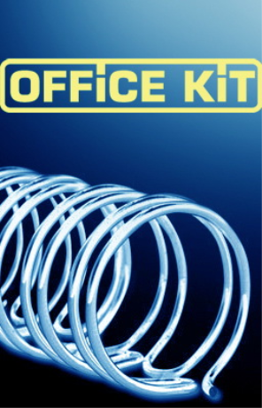 Пружины для переплета металлические Office Kit d=14.3мм 100-120лист A4 черный (100шт) OKPM916B - фото 95978