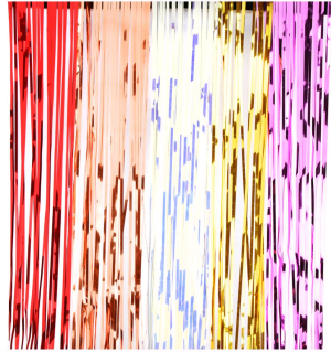 Сноу Бум, Дождик, 100х9см, PVC, блеск, 5 цветов - фото 97429