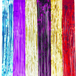 Сноу Бум Дождик 100х9см, ПВХ, матовый, 6 цветов - фото 97470