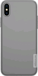 Nillkin Накладка Nature TPU case для Apple iPhone X (Цвет-серый) 6532 (Р)