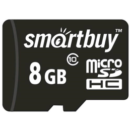 Smartbuy microSDHC 8Gb Class 10 без адаптера (SB8GBSDCL10-00)