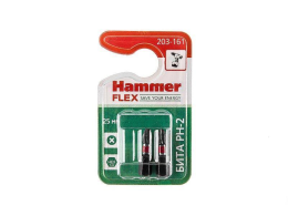 Hammer Flex 203-161  PH-2 25мм, 2шт., Бита