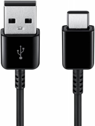 Кабель Samsung EP-DG930MBRGRU USB Type-C-USB 2.0 черный 1.5м