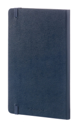 Блокнот Moleskine CLASSIC QP060B20 Large 130х210мм 240стр. линейка твердая обложка фиксирующая резинка синий сапфир