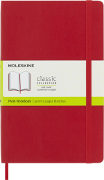 Блокнот Moleskine CLASSIC SOFT QP618F2 130х210мм 192стр. нелинованный мягкая обложка фиксирующая резинка красный