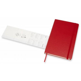 Еженедельник Moleskine ACADEMIC WKNT Large 130х210мм датир.18мес 208стр. красный