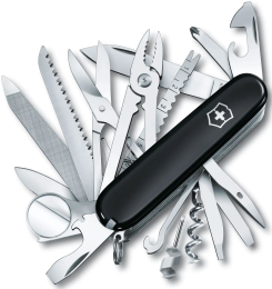 Нож перочинный Victorinox SwissChamp (1.6795.3) 91мм 33функций черный Картонная коробка