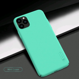 Nillkin Накладка без отверстия для лого Super Frosted Shield для Apple iPhone 11 Pro (Цвет-зеленый) 4084 (Р)