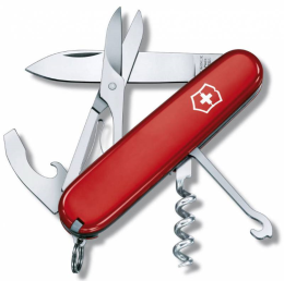 Нож перочинный Victorinox Compact (1.3405) 91мм 15функций красный Картонная коробка