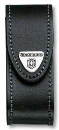 Чехол из нат.кожи Victorinox Leather Belt Pouch (4.0520.31) черный с застежкой на липучке/повор.креп.на ремень без упаковки