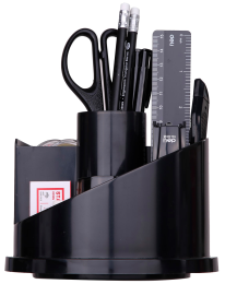 Настольный набор Deli E38251A (17 предметов) пластик черный