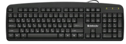 Defender Office HB-910 RU, Проводная клавиатура, чёрный