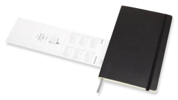 Еженедельник Moleskine ACADEMIC SOFT WKNT Large 130х210мм датир.18мес 208стр. мягкая обложка черный