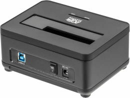 Док-станция для HDD AgeStar 3UBT7 SATA III пластик/алюминий черный 1