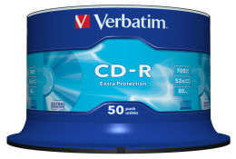 CD-R Verbatim 700Mb 52x Cake Box (50шт) (43351)