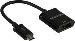 Адаптер Samsung ET-R205UBEGSTD microUSB-USB Черный