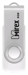Mirex Swivel, USB 2.0,8ГБ  Белый