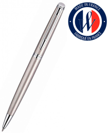 Waterman Hemisphere Steel CT M, премиальная шариковая ручка, с/ч стерж., подар. коробка (S0920470) (815972)