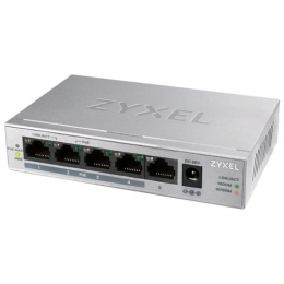 Коммутатор Zyxel GS1005HP-EU0101F 5G 4PoE+ 60W неуправляемый
