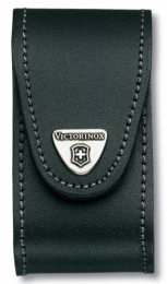 Чехол из нат.кожи Victorinox Leather Belt Pouch (4.0521.31) черный с застежкой на липучке/повор.креп.на ремень без упаковки