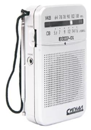 Радиоприемник "Эфир-01", УКВ 64-108МГц, бат. 2*АА