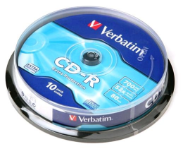 VERBATIM CD-R 80 52x DL CB/10 (43437)