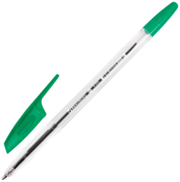 BRAUBERG X-333 Ручка шариковая, ЗЕЛЕНАЯ (142408)