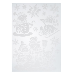 Сноу Бум Новогодняя наклейка, с глиттером (49,6х29,5 см)