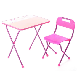 Ника Комплект стул+стол детский розовый (ка2/р)