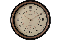 Energy EC-145 Часы настенные кварцевые, Круг, Винтажный циферблат, 29,3 см., (102257)