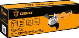 DEKO DKAG1250, Углошлифовальная машина, 125мм, 1250 Вт. (063-4174)