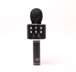 Караоке-микрофон B52 KM-130B, 3Вт, АКБ 800мА/ч, BT (до10м), USB, беспр.микроф. черный