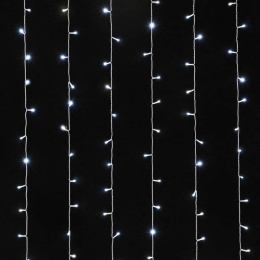 Золотая Сказка Электрогирлянда-занавес комнатная  "Штора"  3х2м, 144LED, хол.белый, 220V (591351)