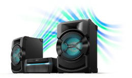 Sony Shake-X10 черный 1200Вт CD CDRW DVD DVDRW FM USB BT