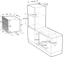 Gorenje BO6735E05B черный