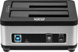 Док-станция для HDD AgeStar 3UBT8 SATA III пластик/алюминий серебристый 2