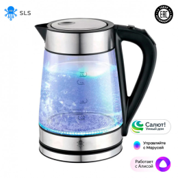 SLS KET-03 Умный чайник, WiFi, glass/black (SLS-KET-03WFSI)