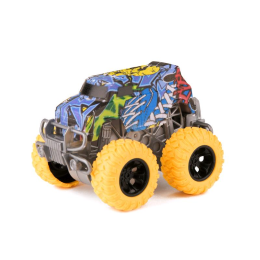 Maxi-Toys Pit Stop  Трак Граффити с Желтыми Колесами, 10 см, в Коробке (PS-1818-10B-3)