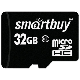 Smartbuy microSDHC 32Gb Class 10 без адаптера (SB32GBSDCL10-00)