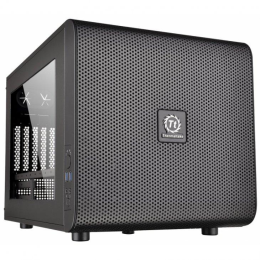 Корпус Thermaltake Core V21 черный без БП mATX 11x120mm 7x140mm 1x200mm 2xUSB3.0 audio bott PSU