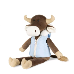 Maxi-Toys Мягкая игрушка Бык Гаврила в Пуховой Жилетке, 23 см., (MT-MRT022014-23)