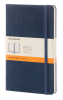 Блокнот Moleskine CLASSIC QP060B20 Large 130х210мм 240стр. линейка твердая обложка фиксирующая резинка синий сапфир - фото 142076